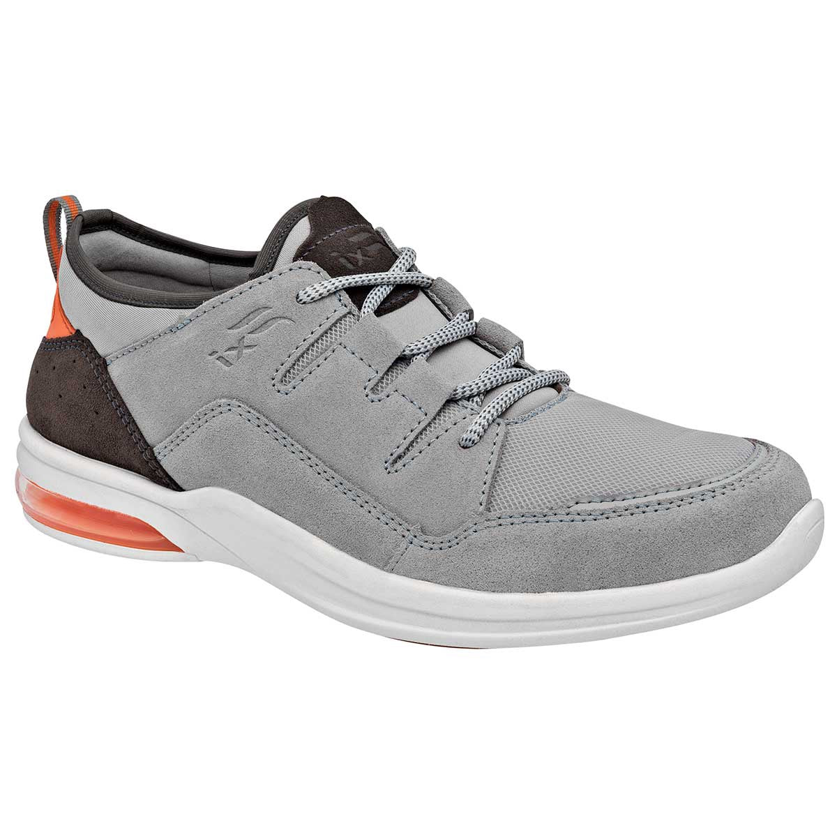 Con cordones Exterior Piel Color Gris Con Negro Para Hombre De Flexi