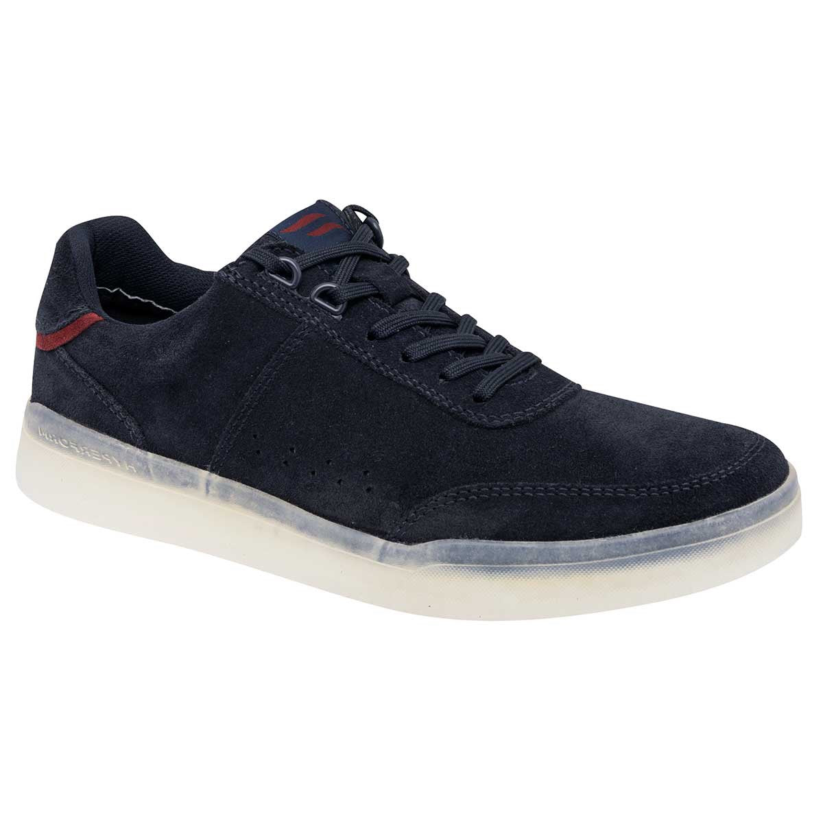 Con cordones Exterior Piel Color Marino Para Hombre De Flexi