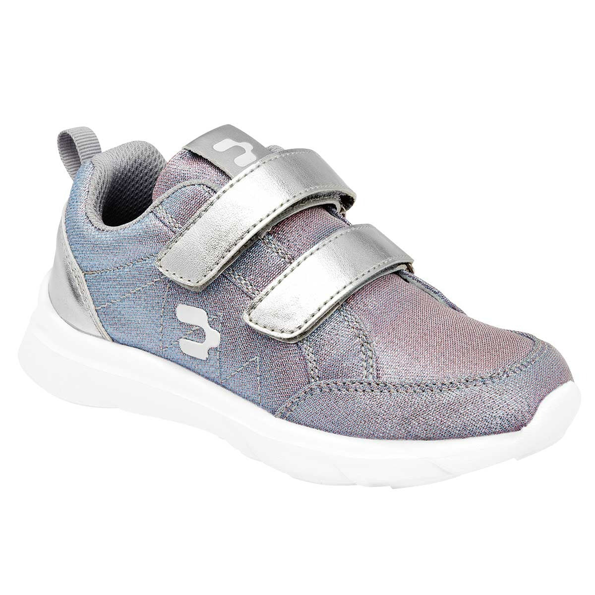 Tenis deportivos Exterior Textil Color Plata Para Niña De Charly