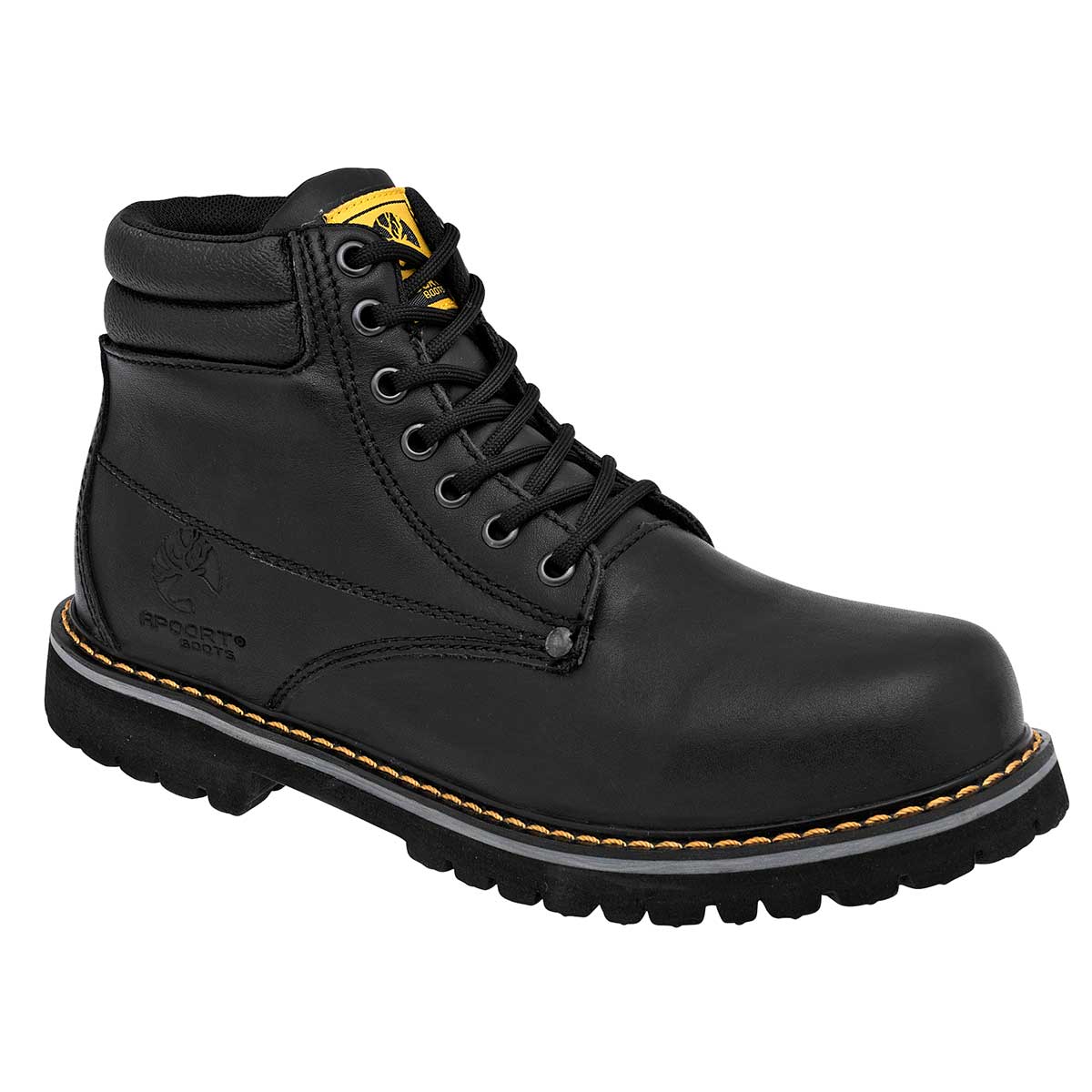 Botas casuales Exterior Piel Color Negro Para Hombre De Apoort