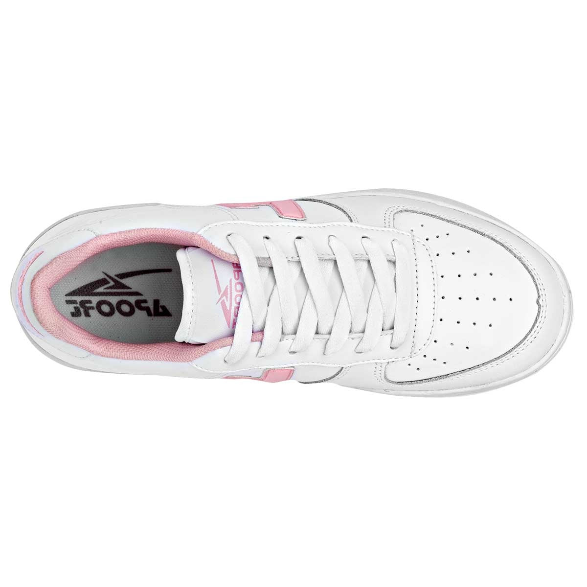 Tenis con cordones Exterior Sintético Color Blanco Para Mujer De Apoort