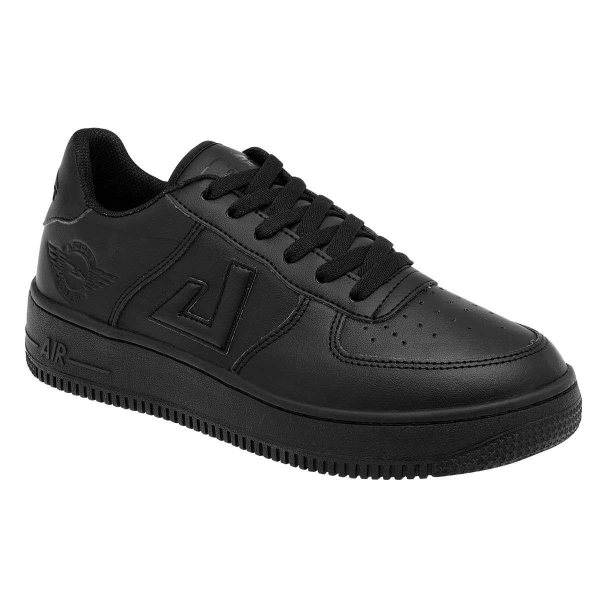 Tenis con cordones Exterior Sintético Color Negro Para Hombre De Apoort