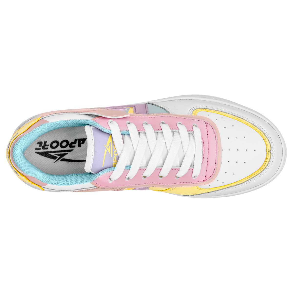 Tenis con cordones Exterior Sintético Color Multicolor Para Mujer De Apoort