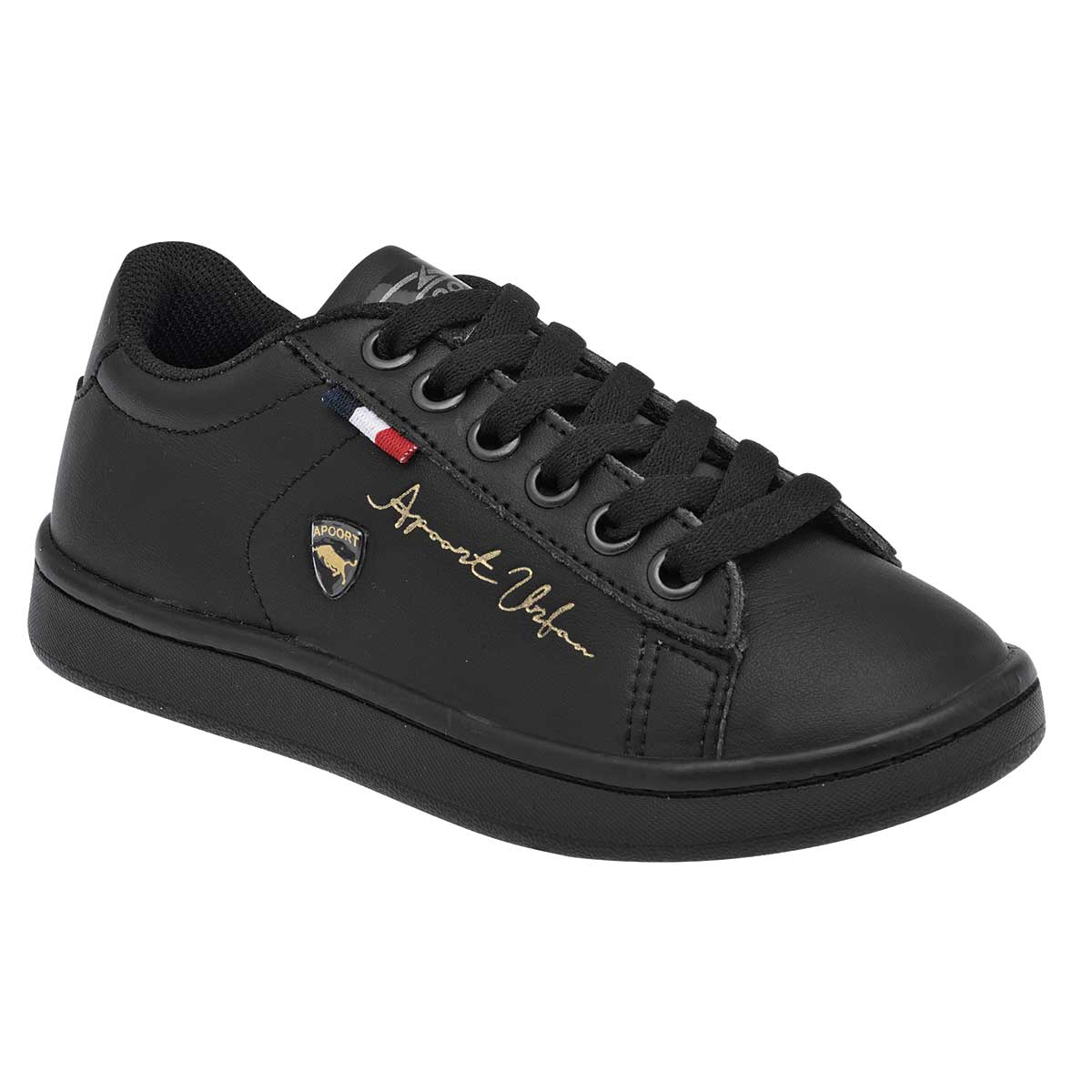 Con cordones Exterior Sintético Color Negro Para Hombre De Apoort