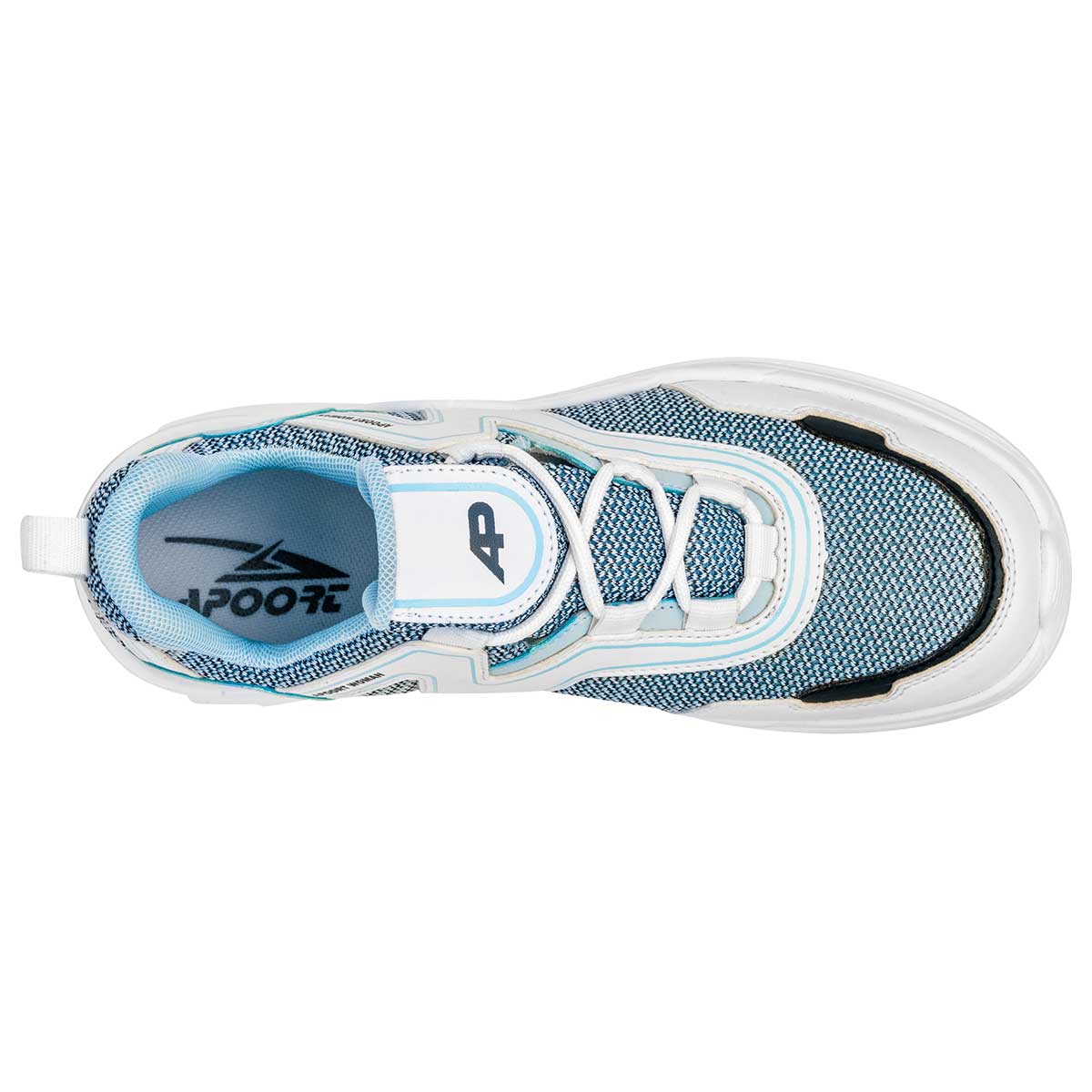 Tenis tipo deportivo Exterior Textil Color Azul Para Mujer De Apoort