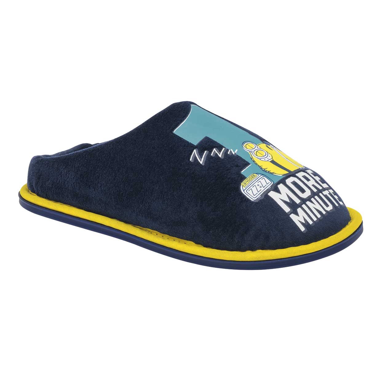 Pantufla Exterior Textil Color Marino Para Niño De Arra