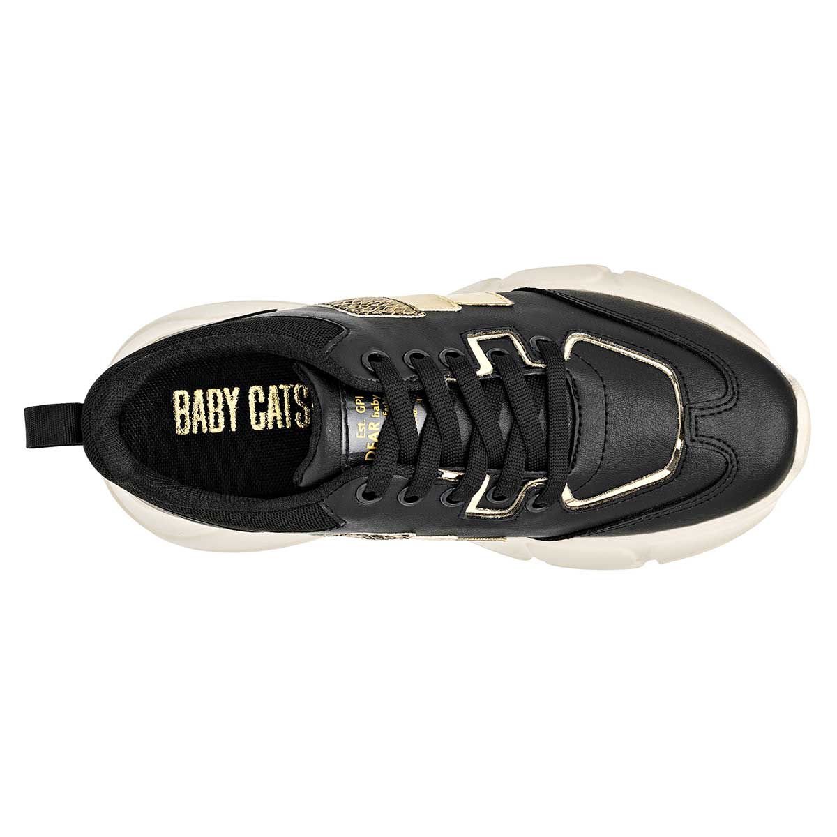 Tenis tipo deportivo Exterior Sintético Color Negro Para Mujer De Baby Cats