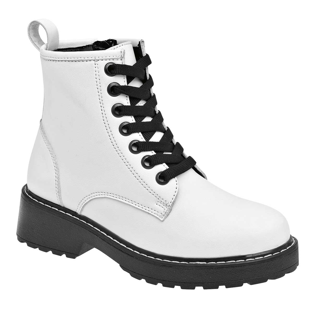 Botas Exterior Sintético Color Blanco Para Niña De Bambino