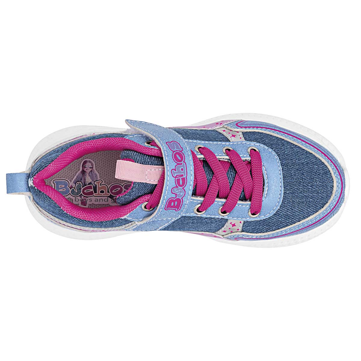 Tenis deportivos Exterior Textil Color Mezclilla Para Niña De Celex