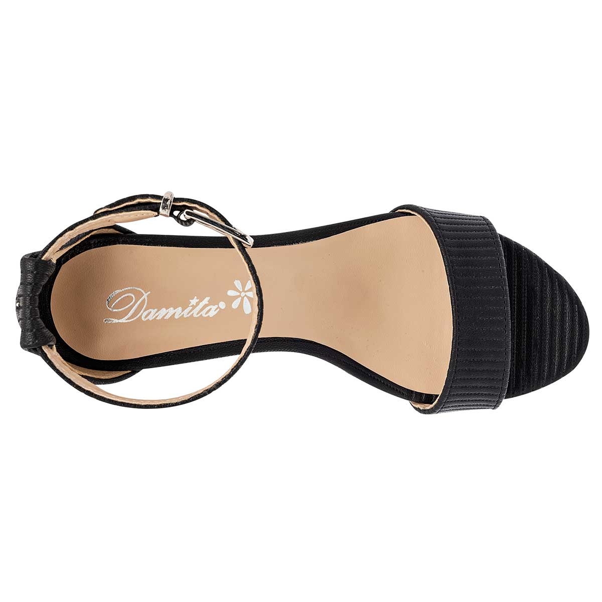 Sandalias con tacón Exterior Sintético Color Negro Para Mujer De Damita