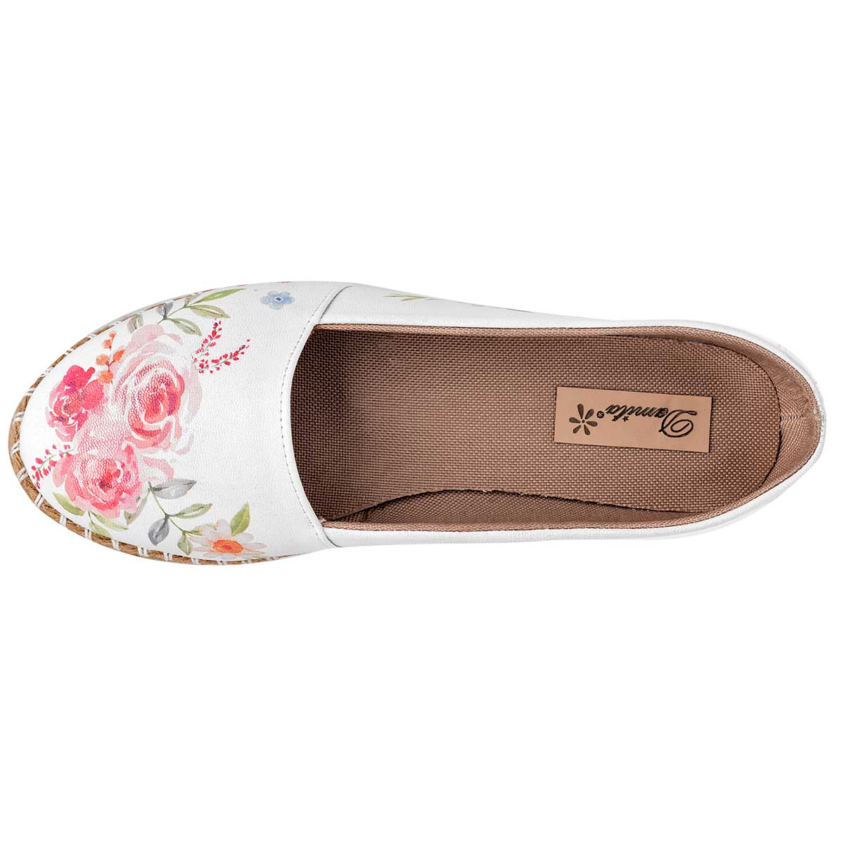 Alpargatas Exterior Sintético Color Blanco Para Mujer De Damita