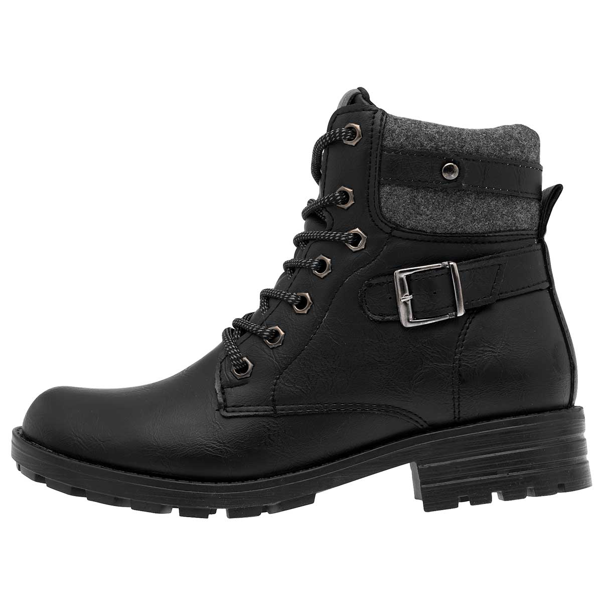 Bota casual Exterior Sintético Color Negro Para Mujer De Dash