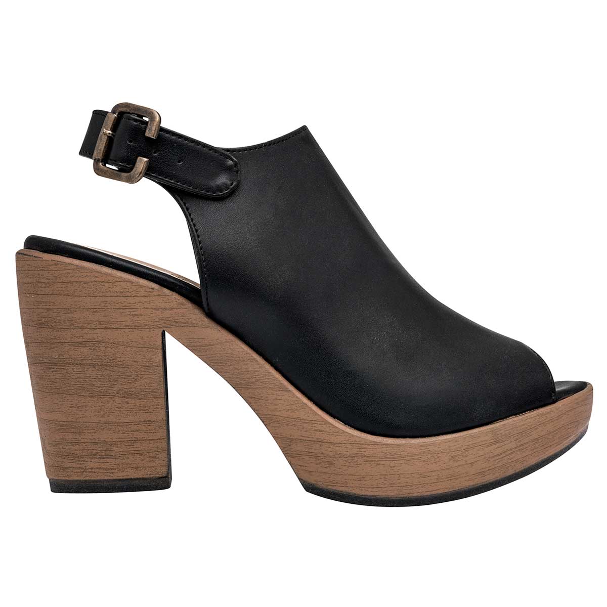 Sandalias con tacón Exterior Sintético Color Negro Para Mujer De D'Cristian