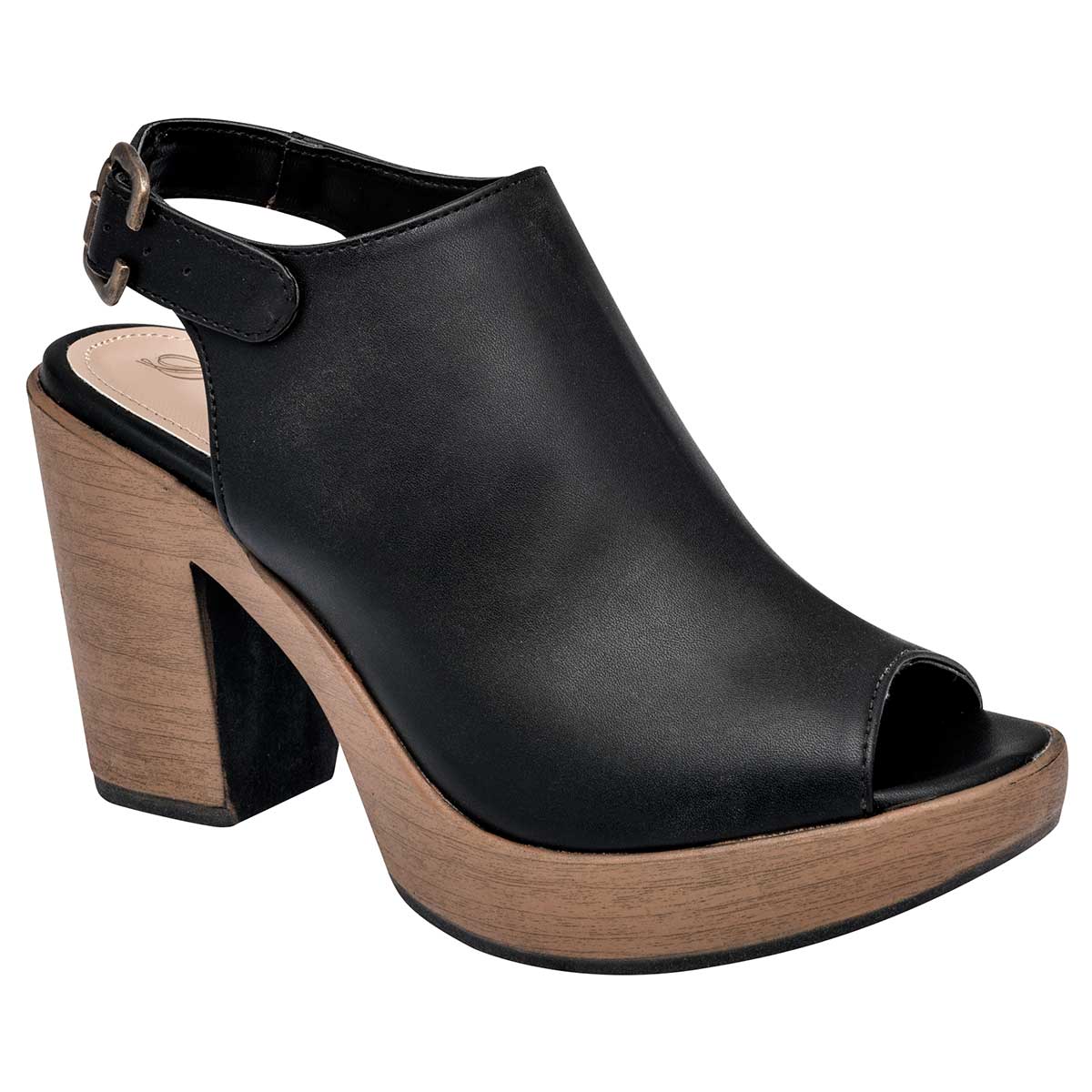 Sandalias con tacón Exterior Sintético Color Negro Para Mujer De D'Cristian