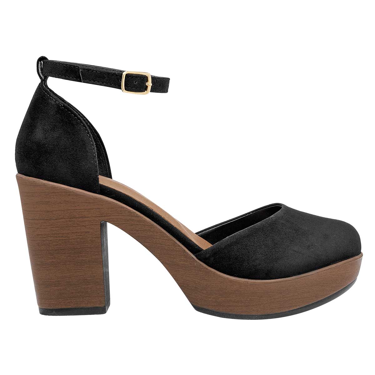 Sandalias con tacón Exterior Sintético Color Negro Para Mujer De D'Cristian