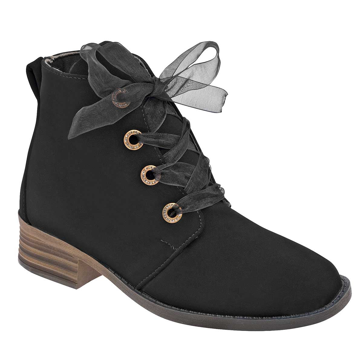 Botas tipo western Exterior Textil Color Negro Para Mujer De RBCOLLECTION