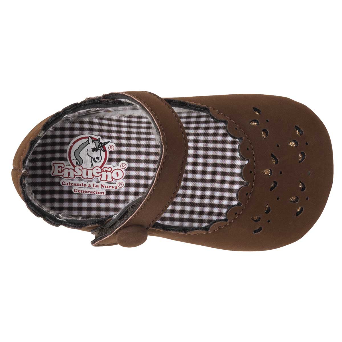 Zapatos para recién nacida Exterior Sintético Color Café Para Niña De Ensueño