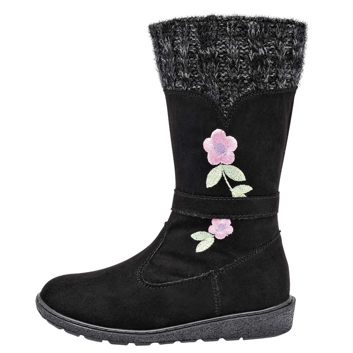 Botas Exterior Sintético Color Café Para Niña De Ensueño