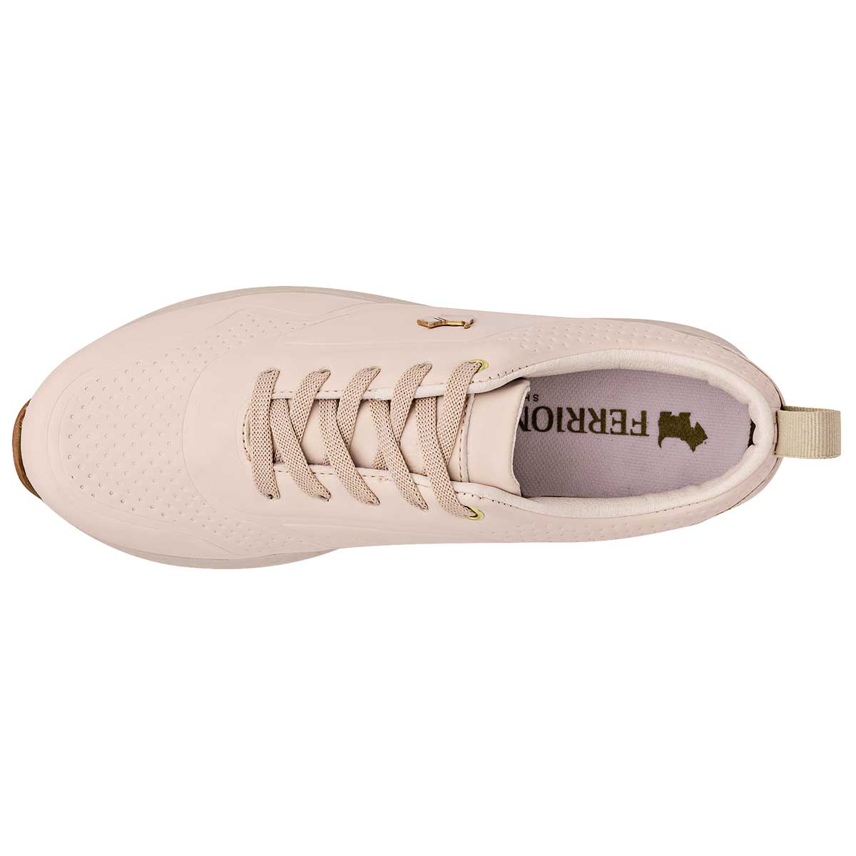 Tenis tipo deportivo Exterior Sintético Color Beige  Para Mujer De Ferrioni