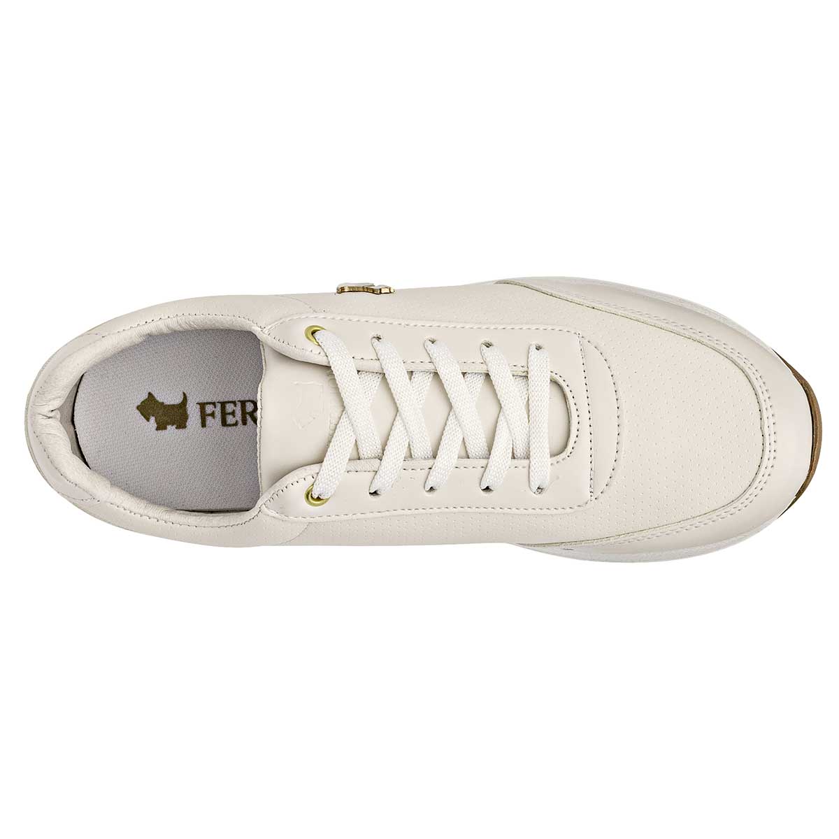 Tenis tipo deportivo Exterior Sintético Color Beige  Para Mujer De Ferrioni