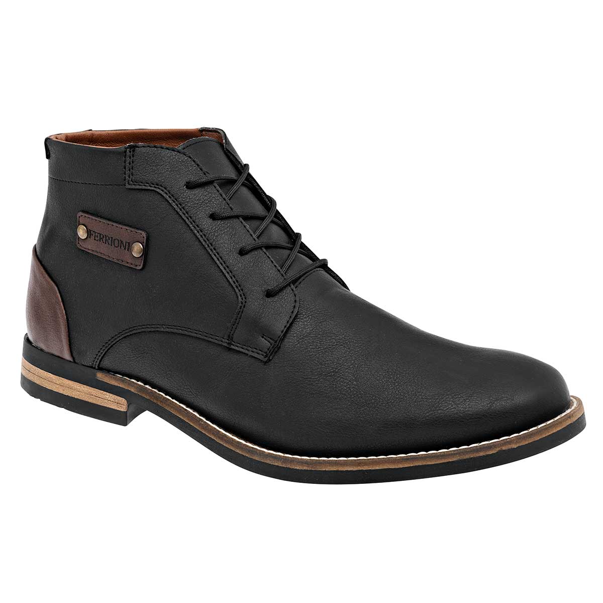 Botas casuales Exterior Sintético Color Negro Con Cage Para Hombre De Ferrioni