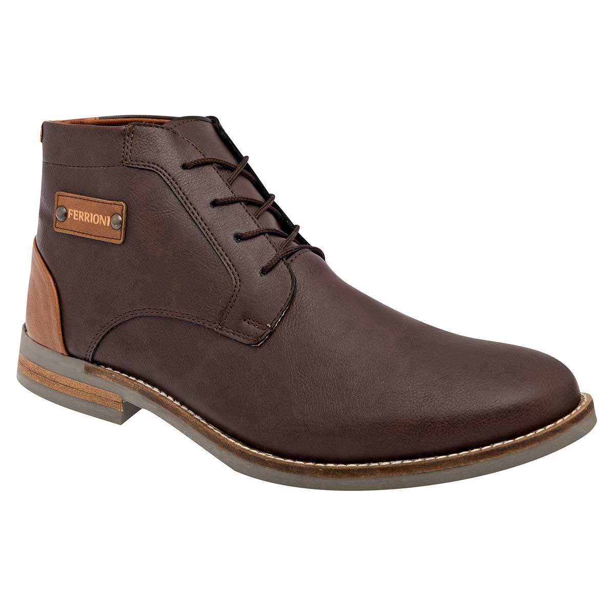 Botas casuales Exterior Sintético Color Café Camel Para Hombre De Ferrioni