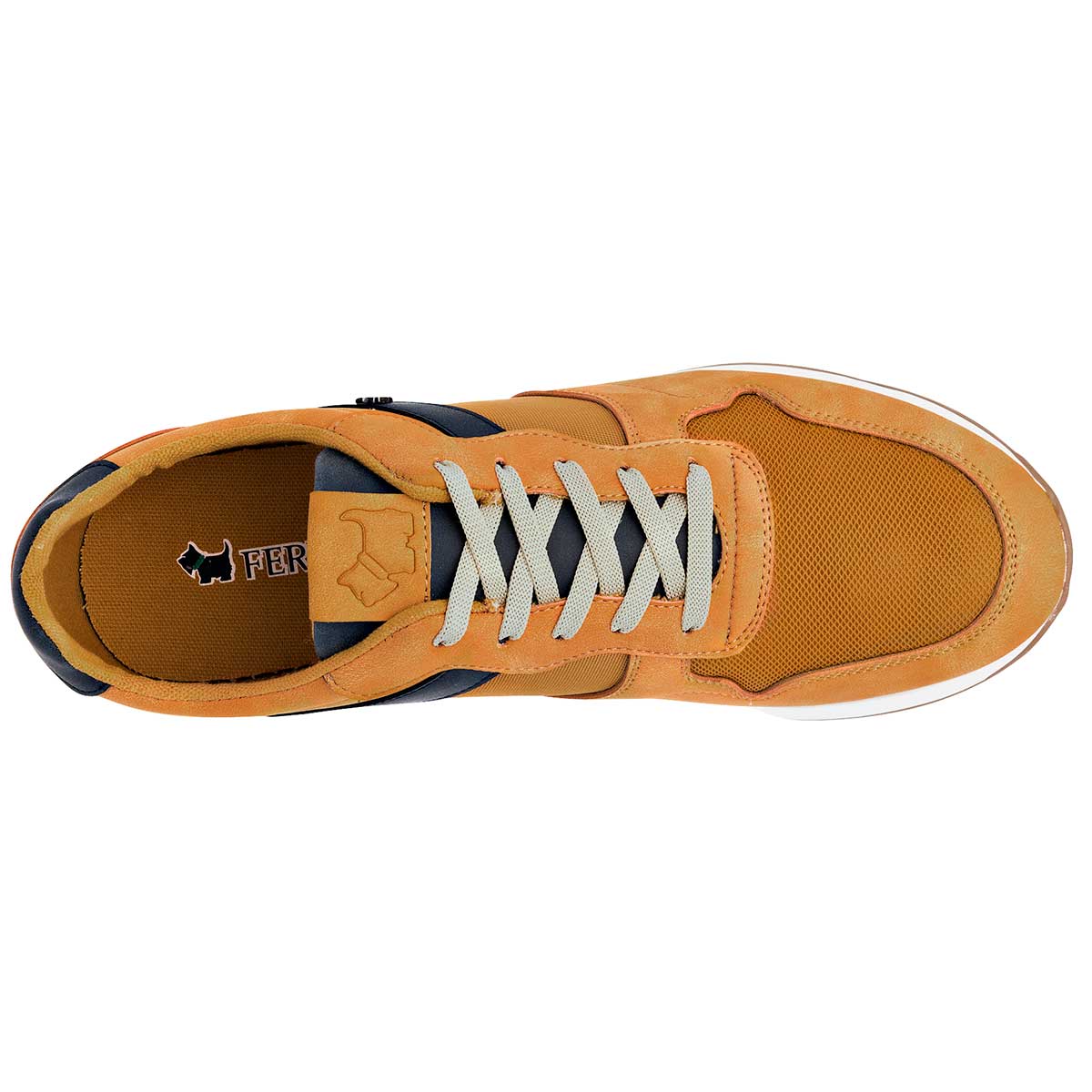 Tenis con cordones Exterior Sintético Color Amarillo Para Hombre De Ferrioni