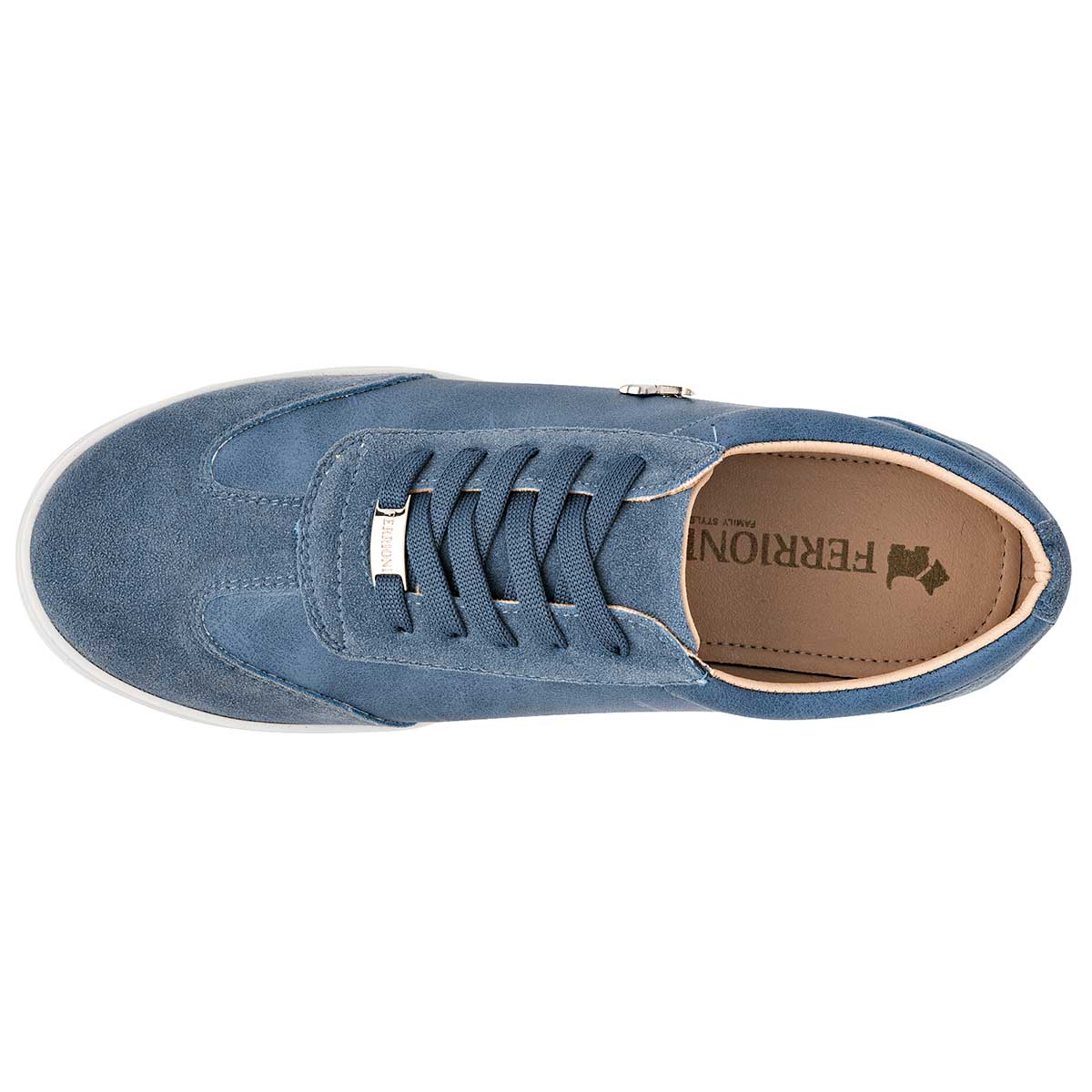 Tenis con cordones Exterior Sintético Color Azul Para Mujer De Ferrioni