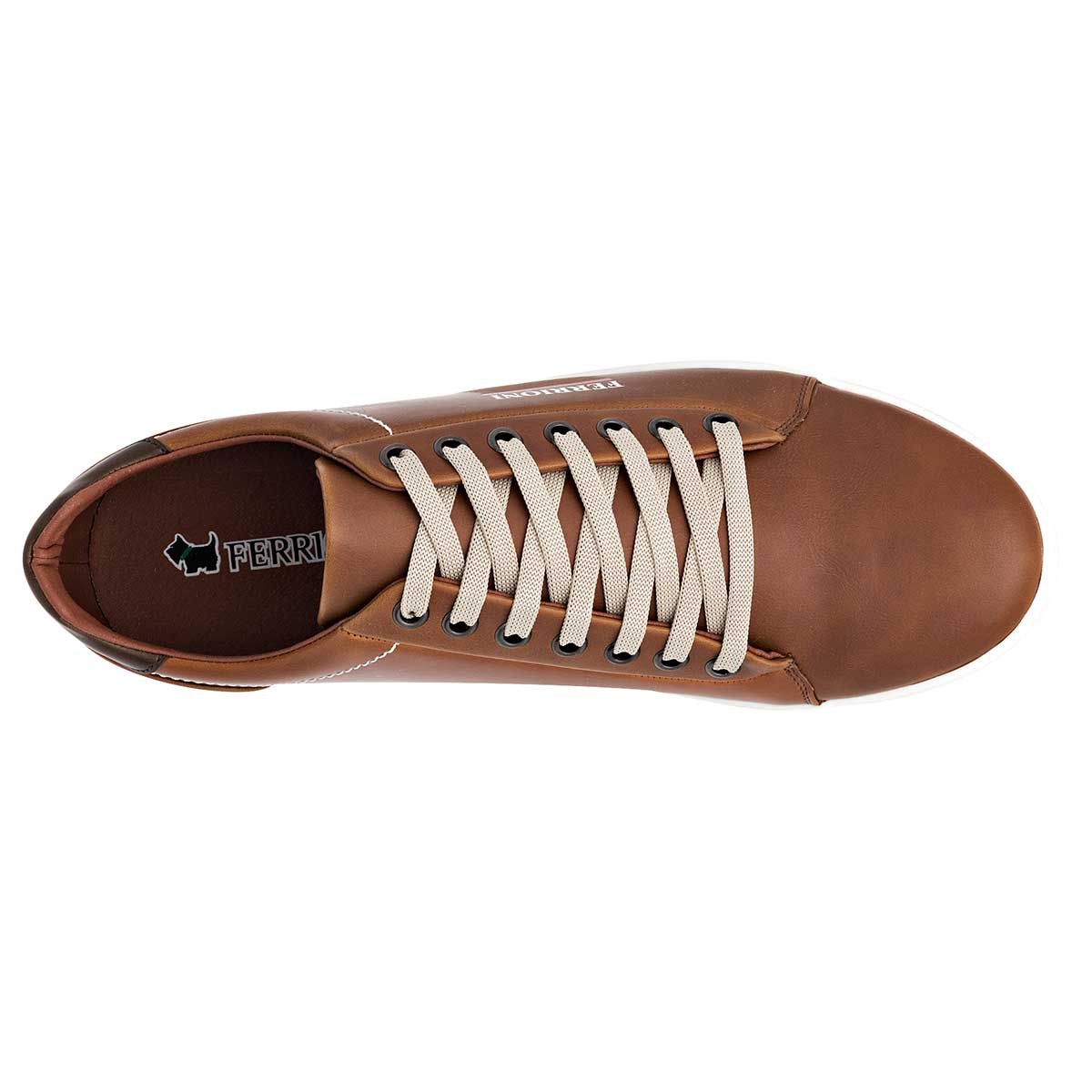 Tenis con cordones Exterior Sintético Color Camel Para Hombre De Ferrioni