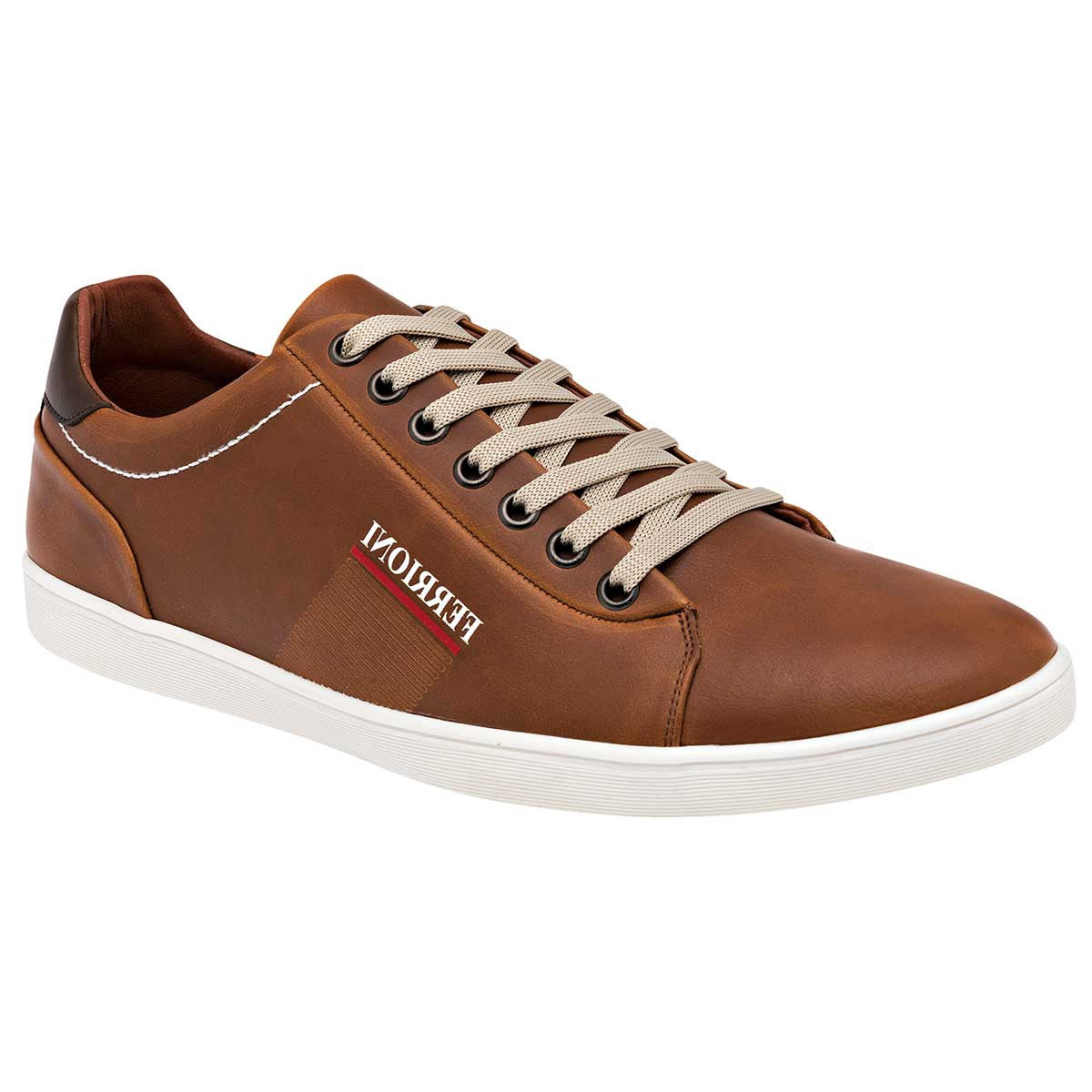 Con cordones Exterior Sintético Color Camel Para Hombre De Ferrioni