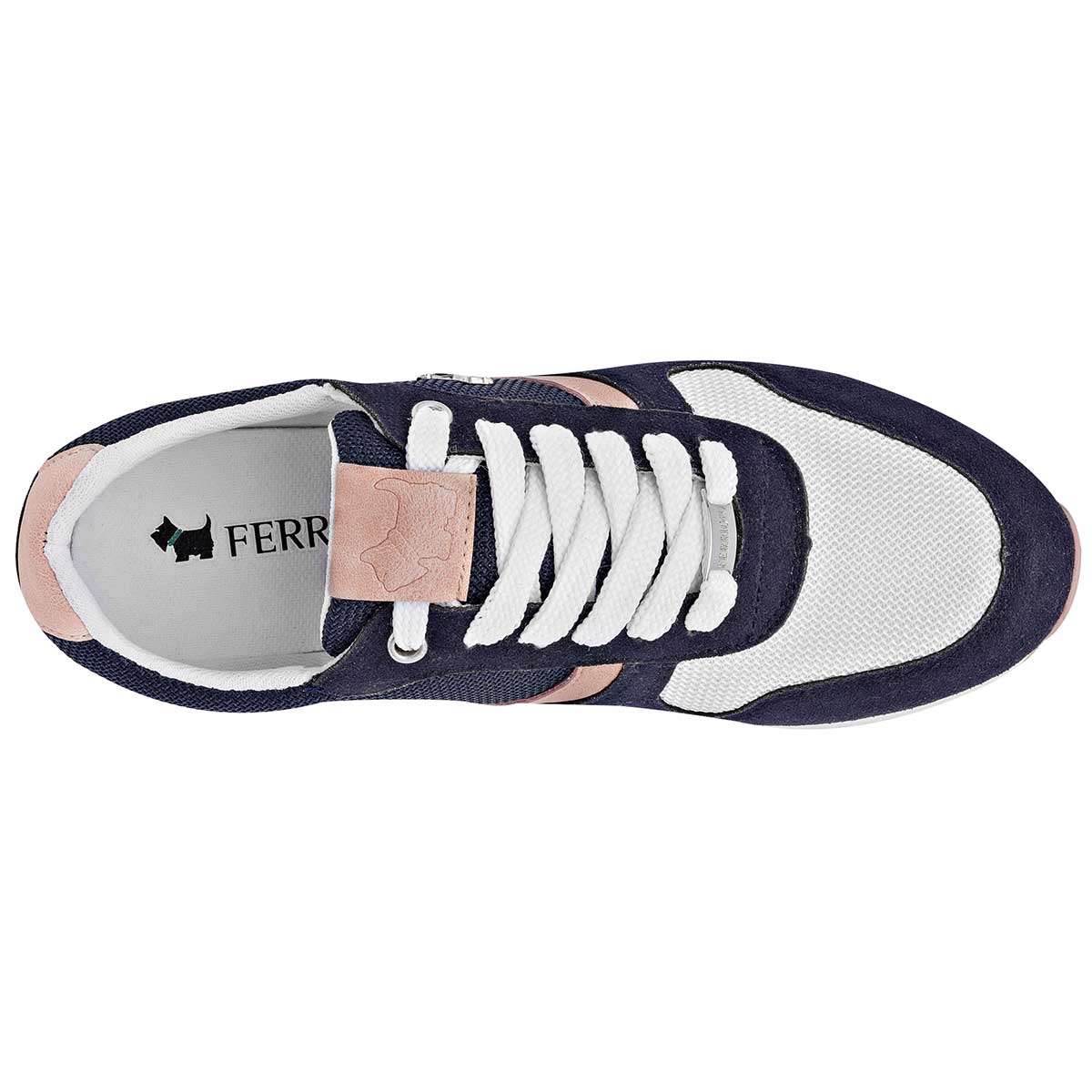 Tenis tipo deportivo Exterior Textil Color Marino Para Mujer De Ferrioni