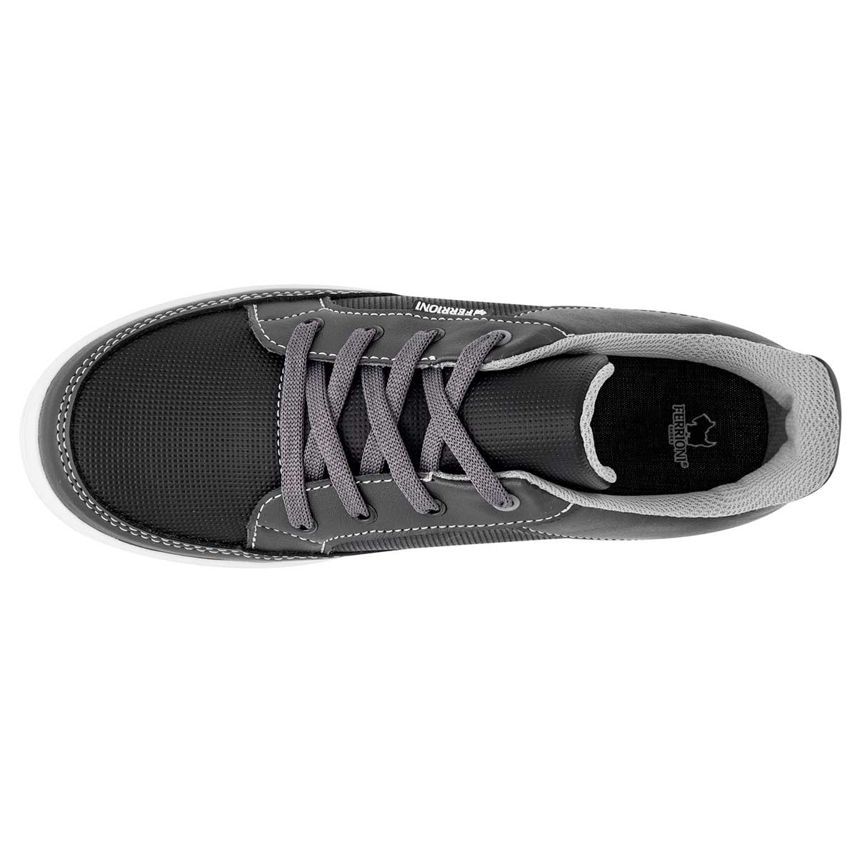 Tenis Exterior Sintético Color Negro Con Gris Para Niño De Ferrioni