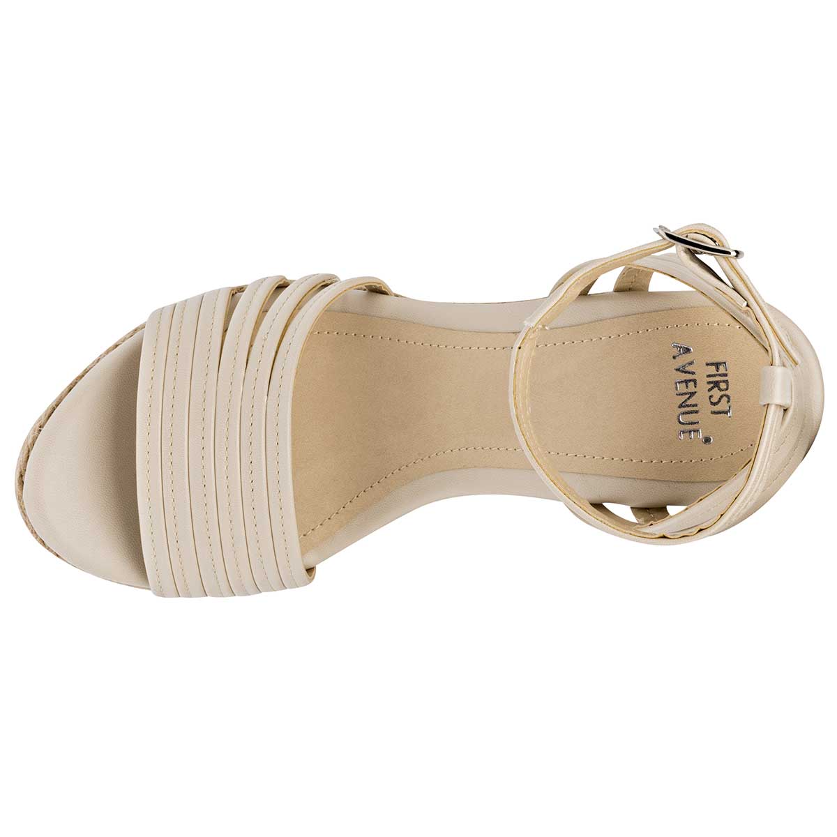 Sandalias con plataforma Exterior Sintético Color Beige  Para Mujer De First Avenue