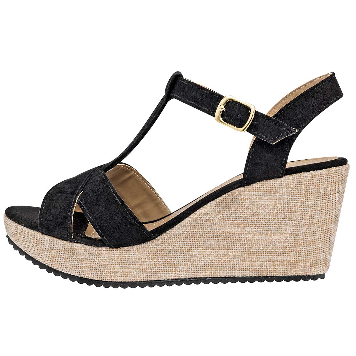 Sandalias con plataforma Exterior Sintético Color Negro Para Mujer De RBCOLLECTION