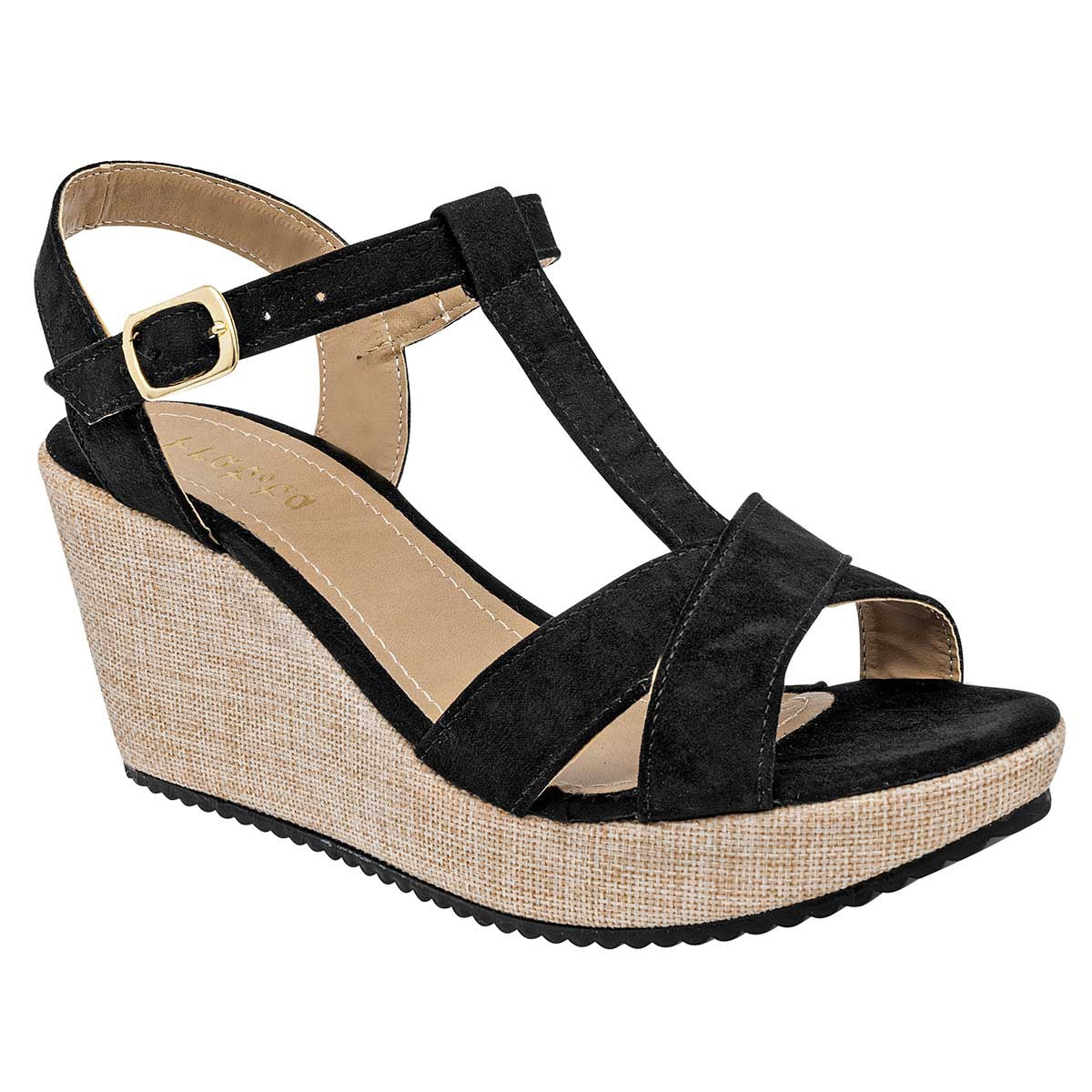 Sandalias con plataforma Exterior Sintético Color Negro Para Mujer De RBCOLLECTION