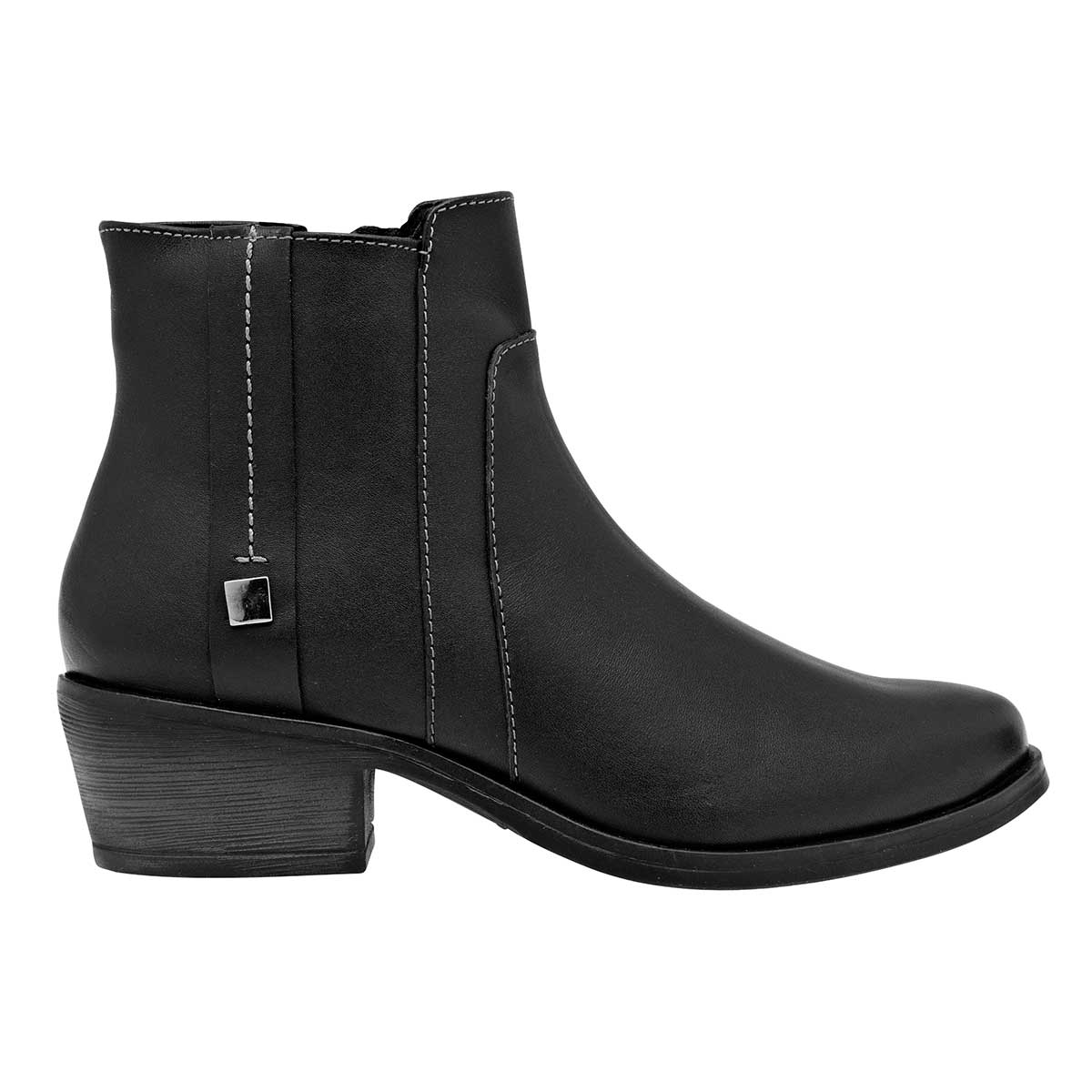 Botas tipo western Exterior Piel Color Negro Para Mujer De Giusto