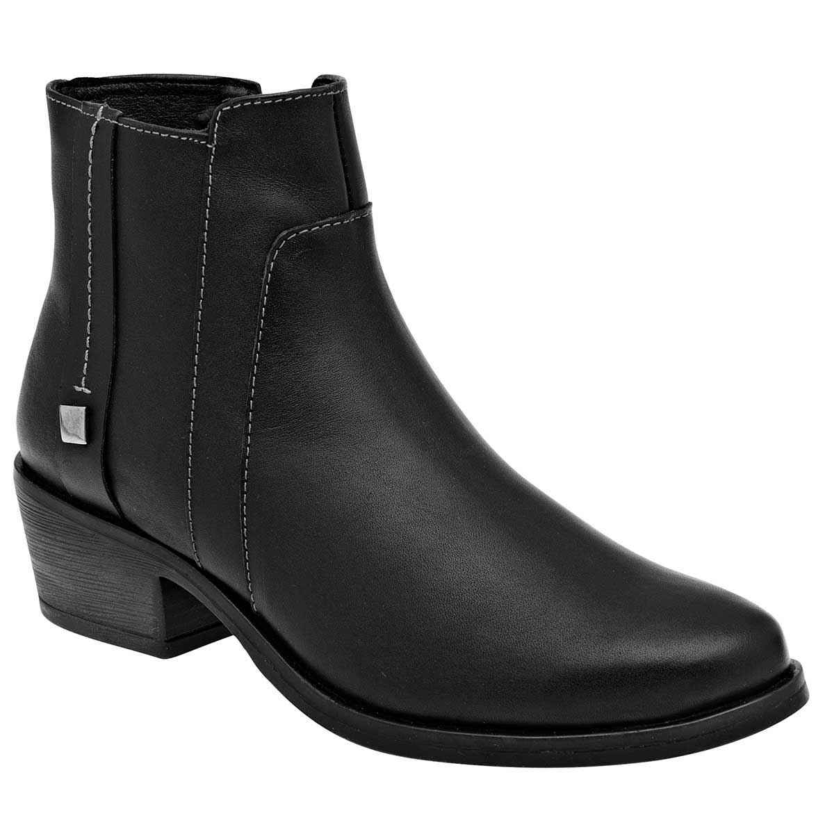 Botas tipo western Exterior Piel Color Negro Para Mujer De Giusto