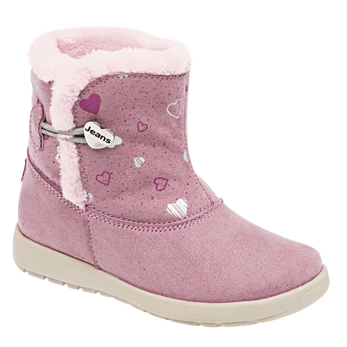 Botas Exterior Textil Color Rosa Para Niña De Jeans Shoes