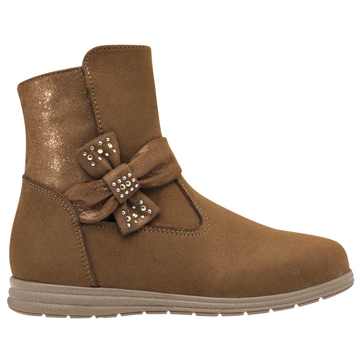 Botas Exterior Textil Color Camel Para Niña De Jeans Shoes