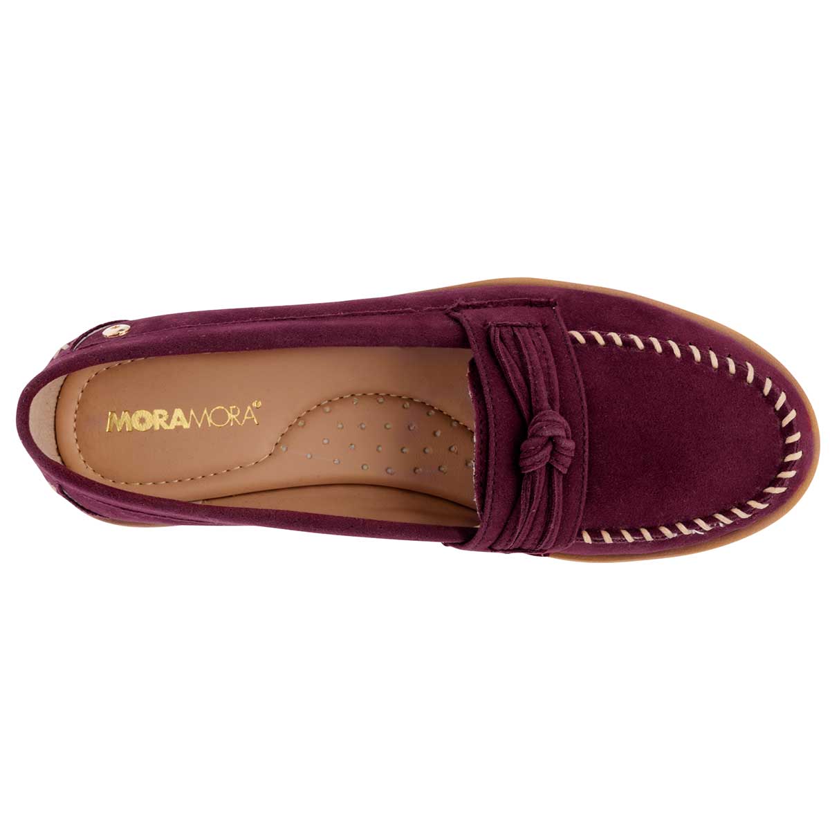 Confort Exterior Sintético Color Vino Para Mujer De Moramora