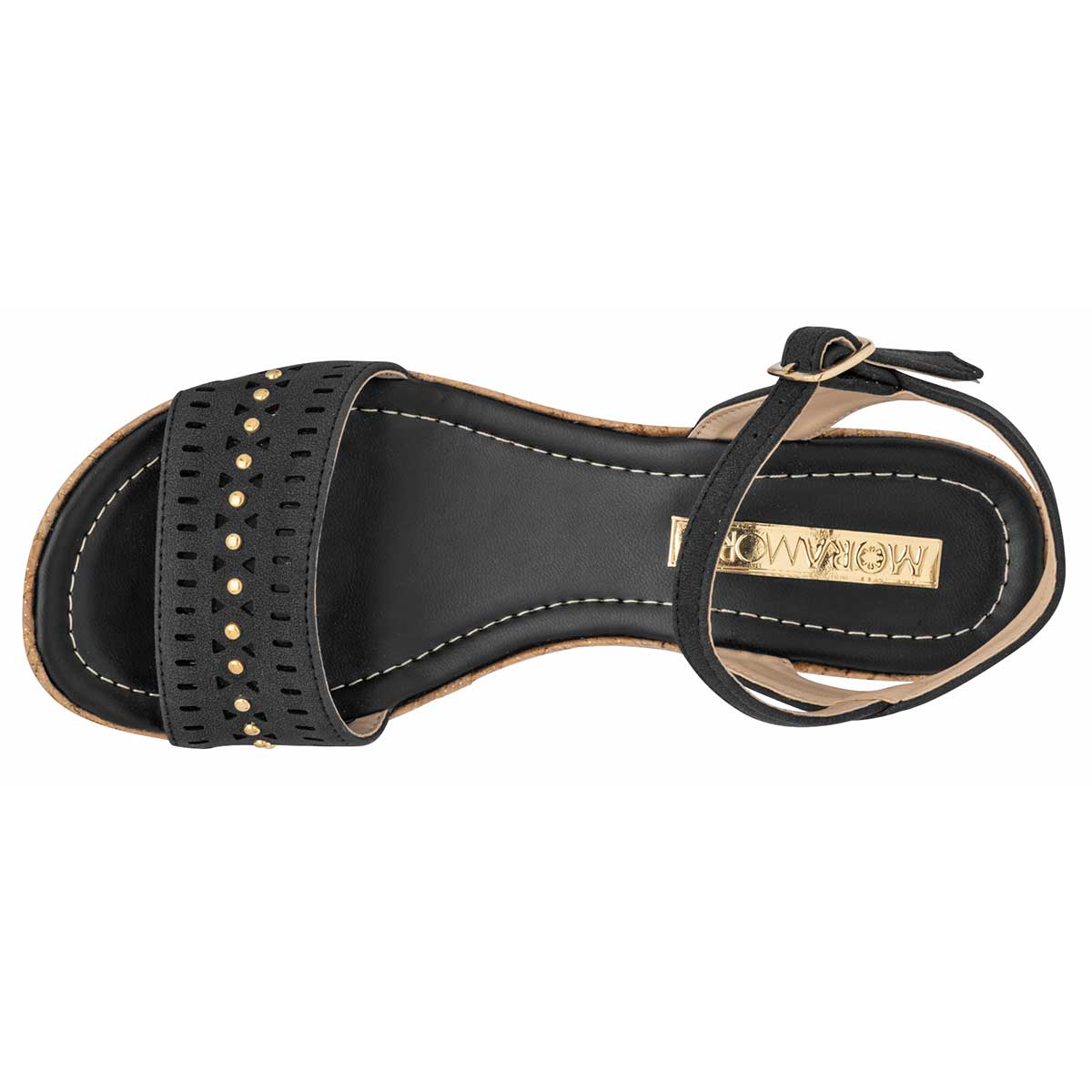 Sandalias con plataforma Exterior Sintético Color Negro Para Mujer De Moramora