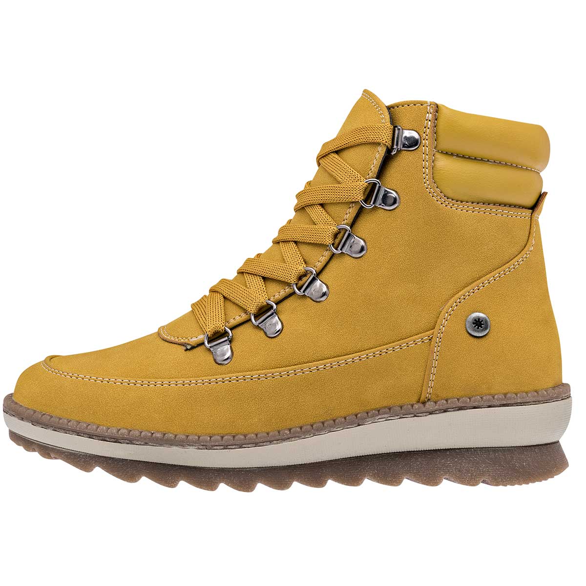 Bota casual Exterior Sintético Color Amarillo Para Mujer De Moramora