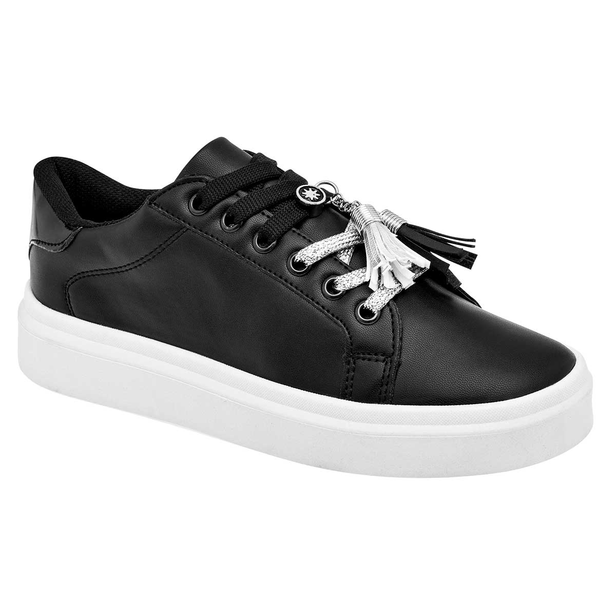 Con cordones Exterior Sintético Color Negro Para Mujer De Moramora