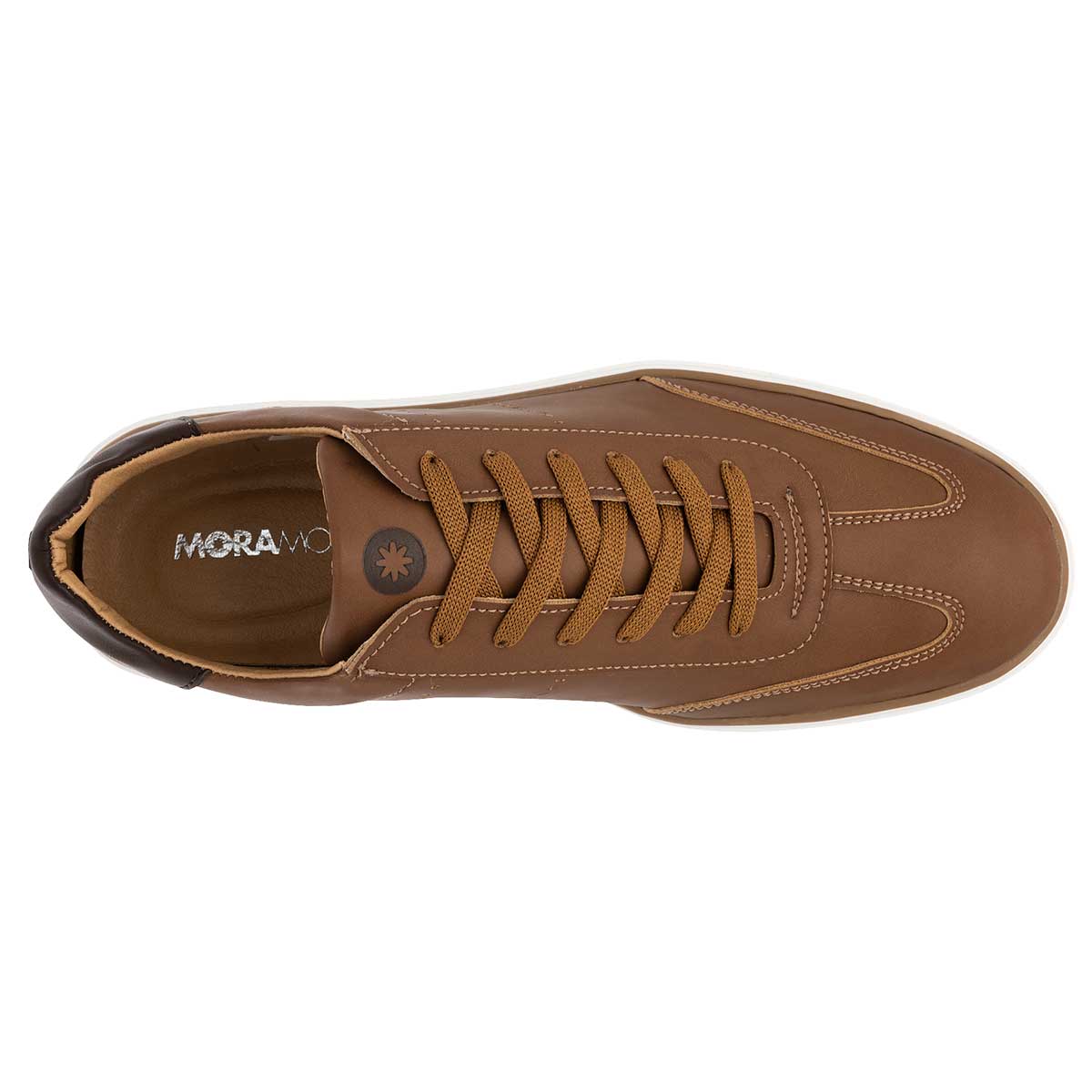 Tenis con cordones Exterior Sintético Color Camel Para Hombre De Moramora