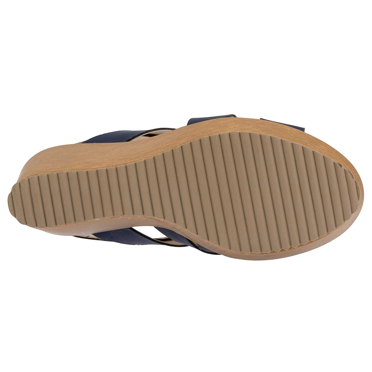 Sandalias con plataforma Exterior Sintético Color Marino Para Mujer De Moramora