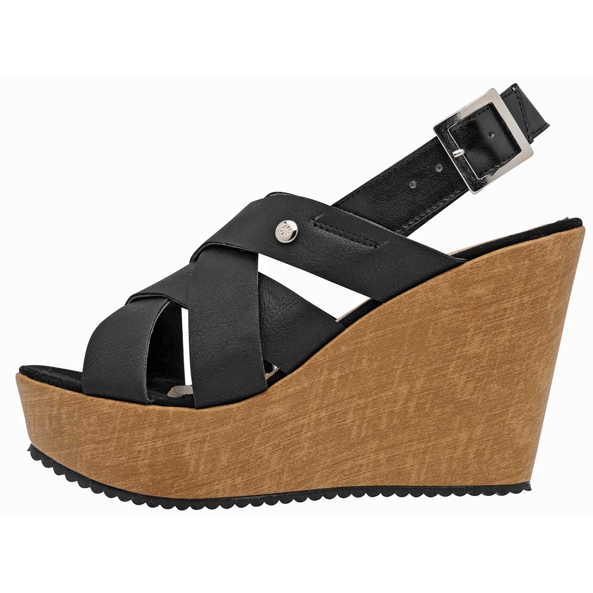 Sandalias con plataforma Exterior Sintético Color Negro Para Mujer De Moramora