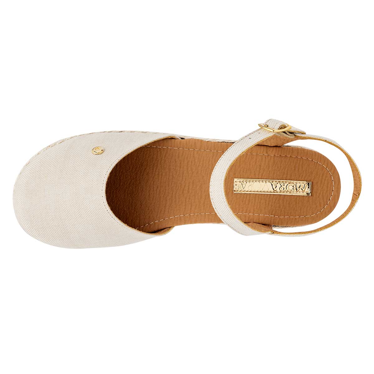 Sandalias Exterior Textil Color Beige  Para Niña De Moramora