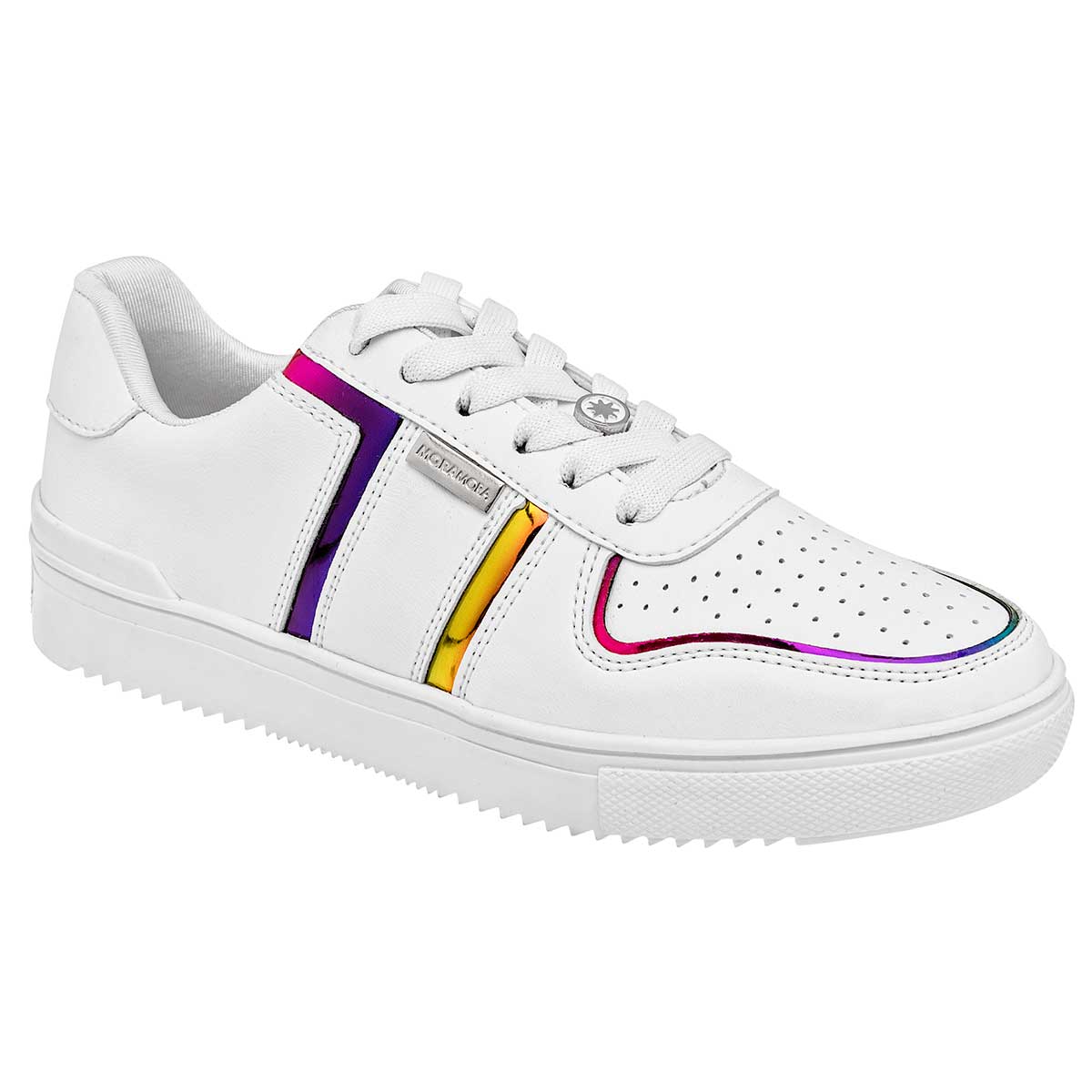 Con cordones Exterior Sintético Color Blanco Para Mujer De Moramora