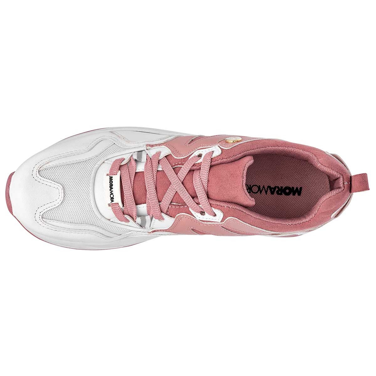 Tenis tipo deportivo Exterior Sintético Color Blanco Para Mujer De Moramora