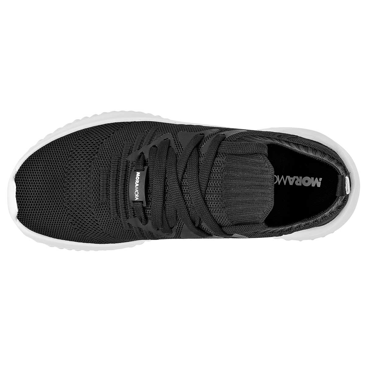 Tenis con cordones Exterior Textil Color Negro Para Mujer De Moramora